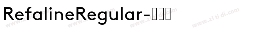 RefalineRegular字体转换