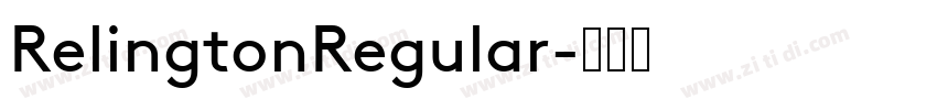 RelingtonRegular字体转换