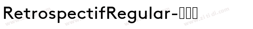RetrospectifRegular字体转换