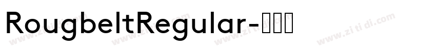 RougbeltRegular字体转换