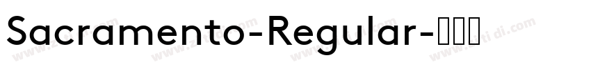 Sacramento-Regular字体转换