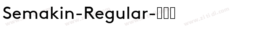 Semakin-Regular字体转换