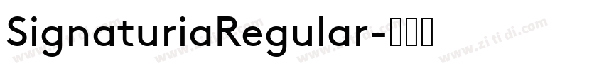 SignaturiaRegular字体转换