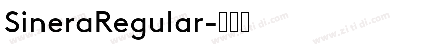 SineraRegular字体转换