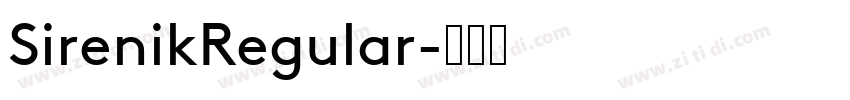 SirenikRegular字体转换