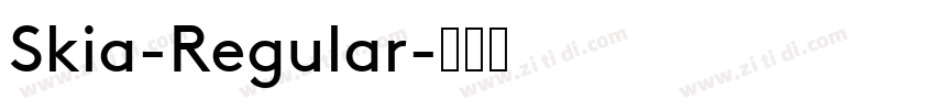 Skia-Regular字体转换