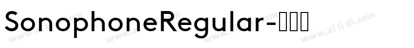SonophoneRegular字体转换