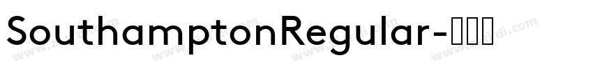 SouthamptonRegular字体转换