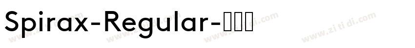 Spirax-Regular字体转换