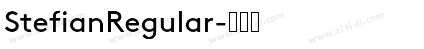 StefianRegular字体转换