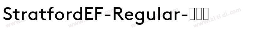 StratfordEF-Regular字体转换