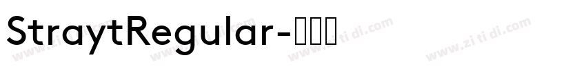 StraytRegular字体转换