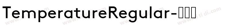 TemperatureRegular字体转换