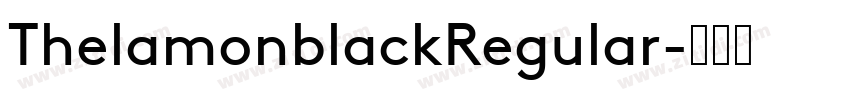 ThelamonblackRegular字体转换