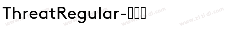 ThreatRegular字体转换