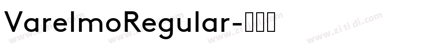 VarelmoRegular字体转换