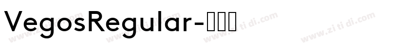 VegosRegular字体转换