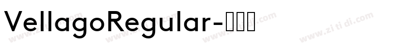 VellagoRegular字体转换