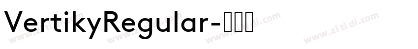 VertikyRegular字体转换