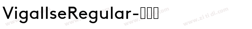 VigallseRegular字体转换