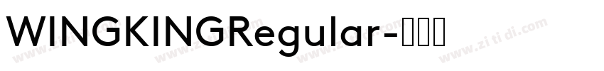 WINGKINGRegular字体转换