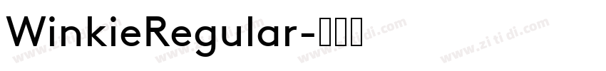 WinkieRegular字体转换