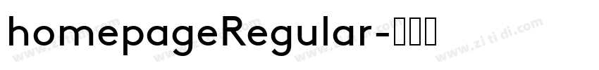 homepageRegular字体转换