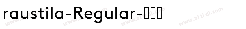 raustila-Regular字体转换