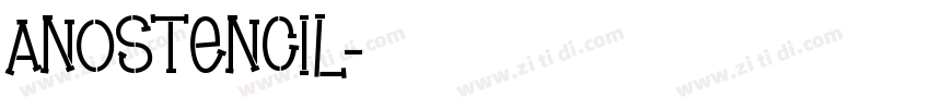 AnoStencil字体转换