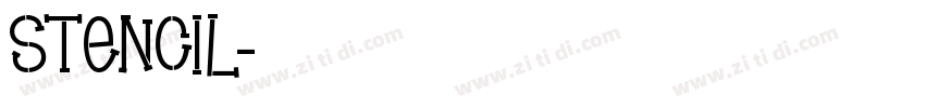 Stencil字体转换