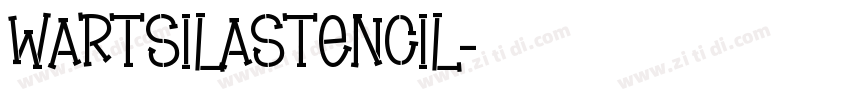 WartsilaStencil字体转换