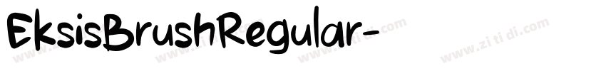 EksisBrushRegular字体转换