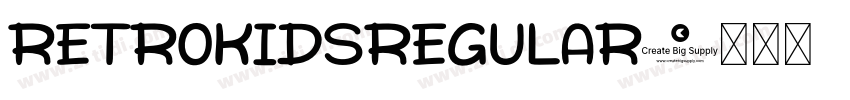 RetroKidsRegular字体转换
