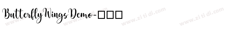 ButterflyWingsDemo字体转换