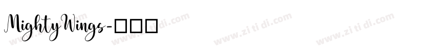 MightyWings字体转换