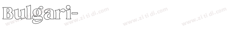 Bulgari字体转换