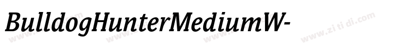 BulldogHunterMediumW字体转换