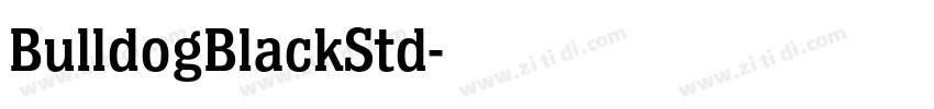 BulldogBlackStd字体转换