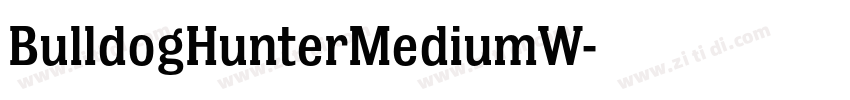 BulldogHunterMediumW字体转换