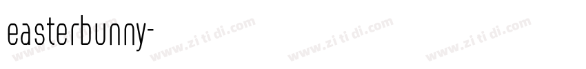 easterbunny字体转换
