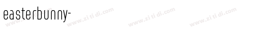 easterbunny字体转换