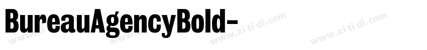 BureauAgencyBold字体转换