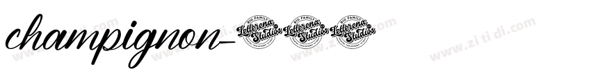 champignon字体转换