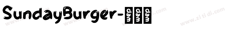 SundayBurger字体转换
