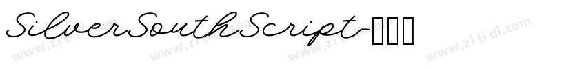 SilverSouthScript字体转换