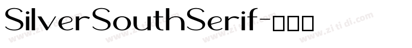 SilverSouthSerif字体转换