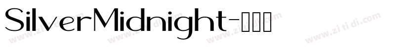 SilverMidnight字体转换