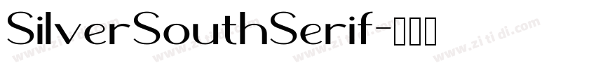SilverSouthSerif字体转换