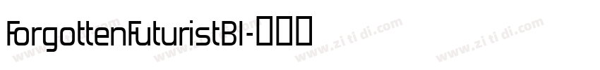 ForgottenFuturistBl字体转换