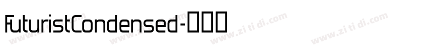 FuturistCondensed字体转换